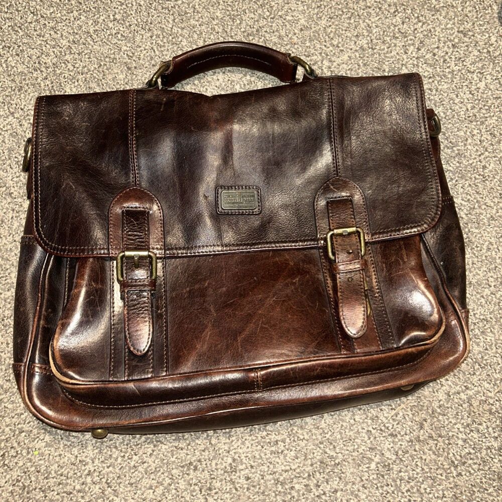 The British Belt Co. Men's Lanlay Briefcase